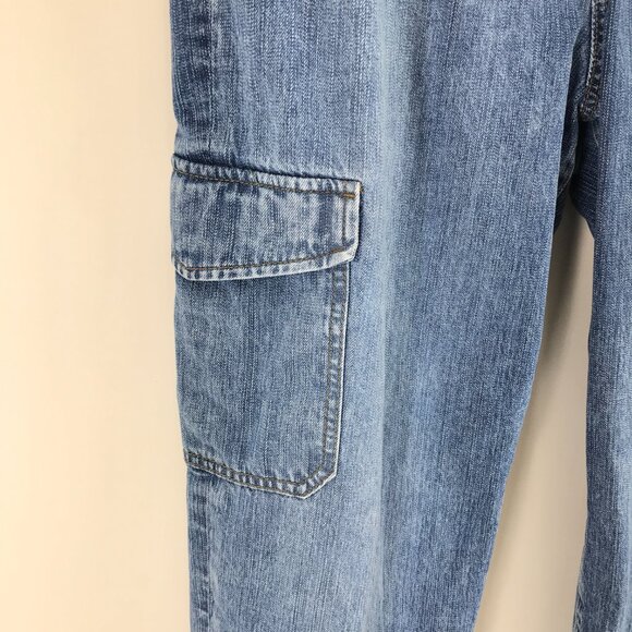 Torrid High Rise Straight Cargo Jean Women's Plus Size 24 Vintage Stretch Casual - Picture 4 of 15